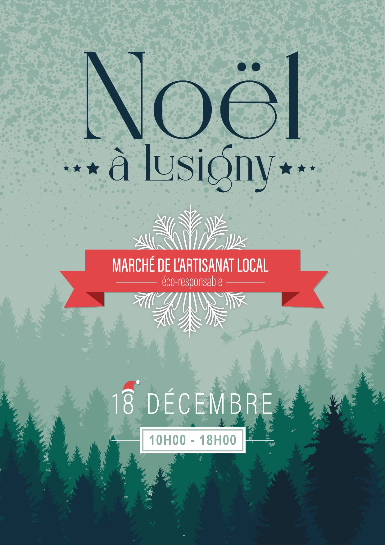 Affiche Noël à Lusigny 2022